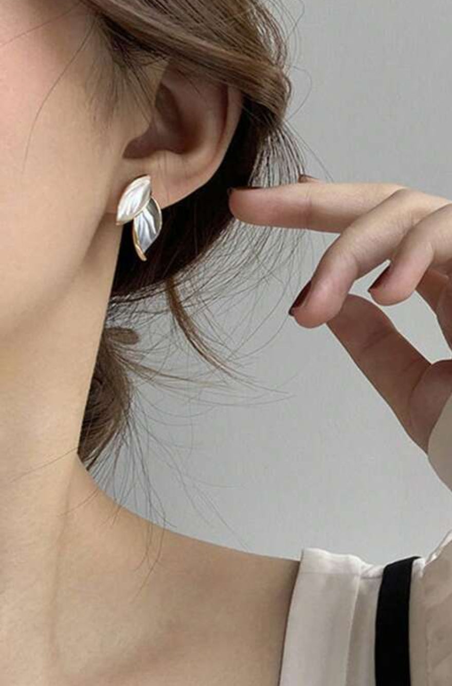 Leaf Stud Earrings