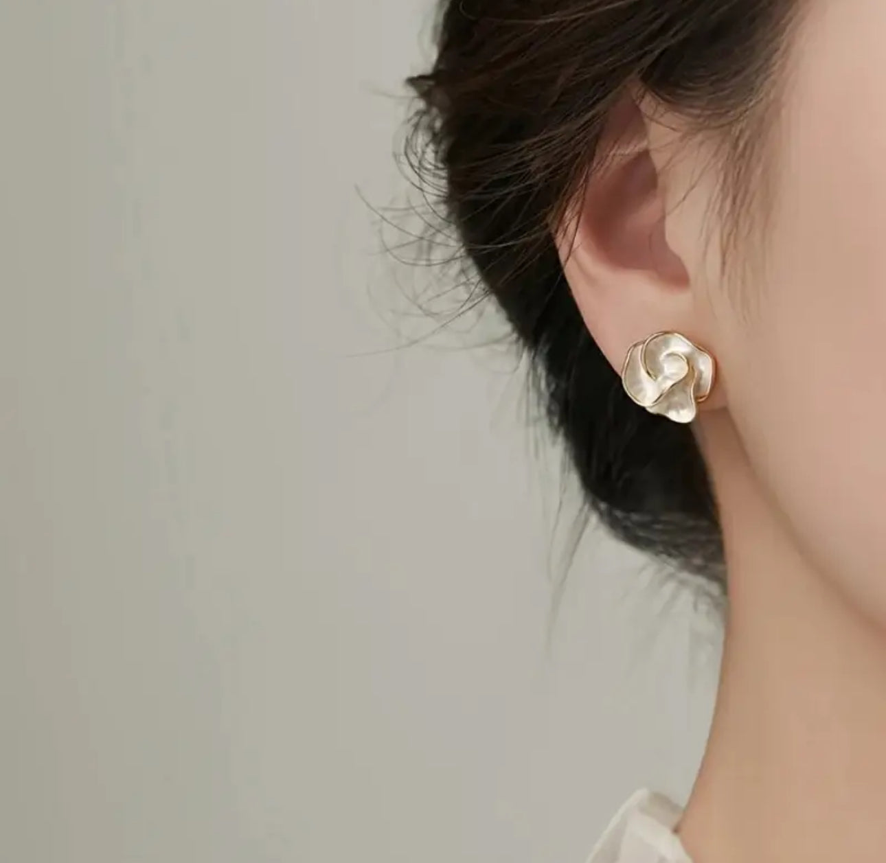Pendientes de camelia